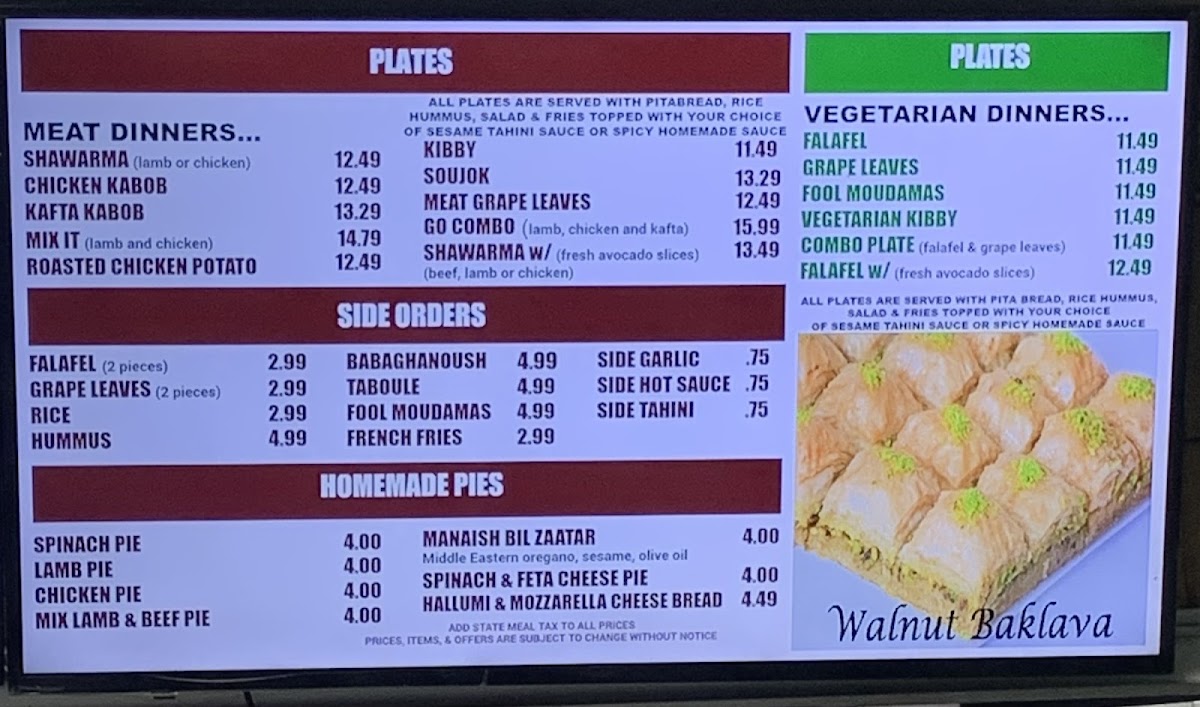 Boston Shawarma Menu - Image 2