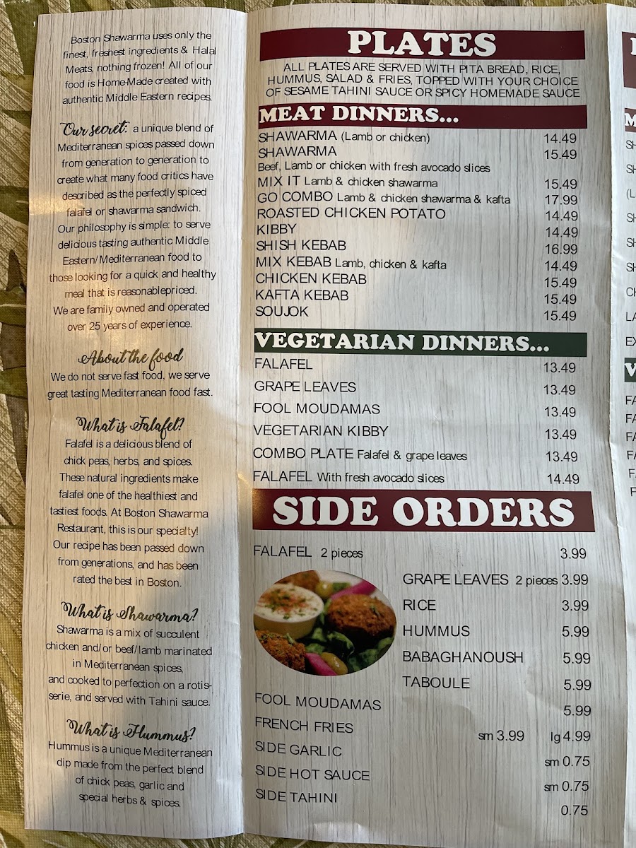 Boston Shawarma Menu - Image 5